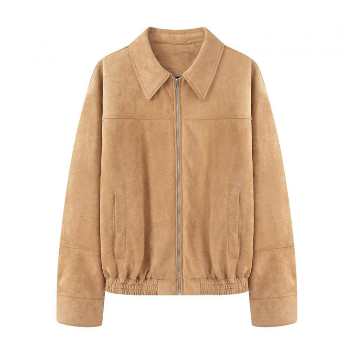 Damen lässige Echtlederjacke Drune