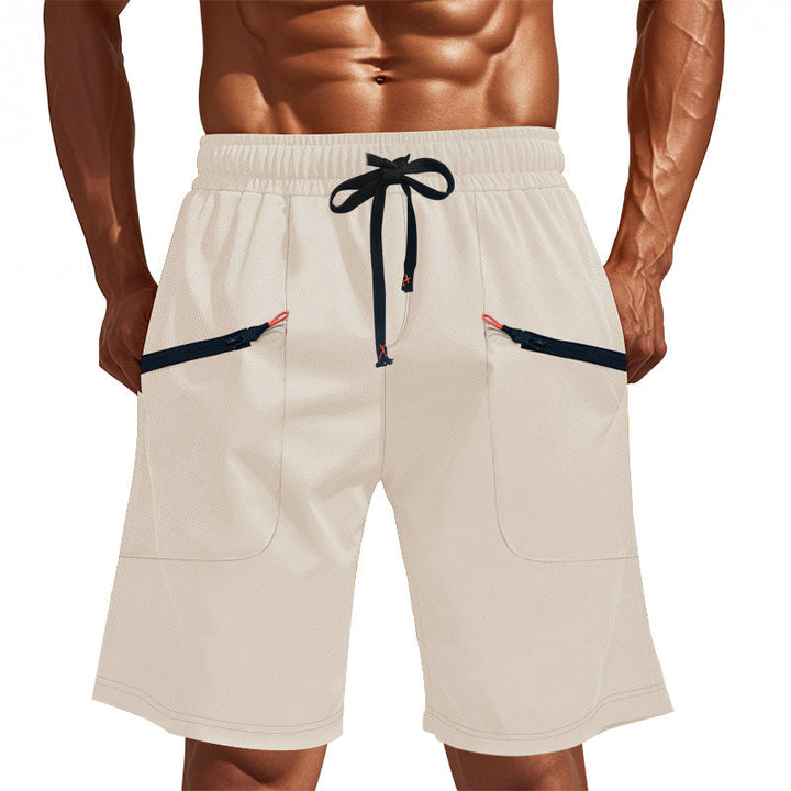 Herren Sportliche Shorts mit vielseitigen Taschen und elastischem Bund Drune