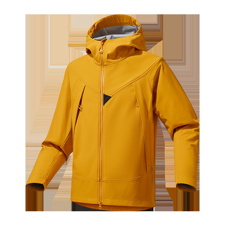 Herren Leichte Softshell‑Hoodiejacke mit winddichter atmungsaktiver Membran und ergonomischem Schnitt Drune
