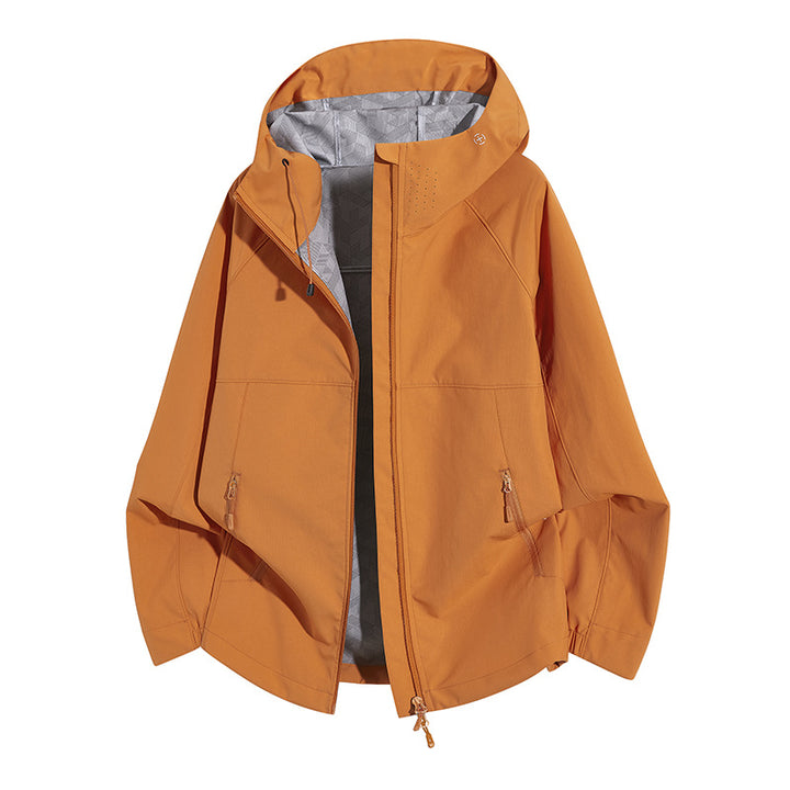 Damen Wetterfeste Kapuzenjacke mit belüftetem Kragen Drune