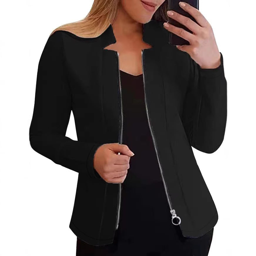 Damen Bikerjacke mit innovativem Schnitt und praktischen Reißverschlussdetails Drune