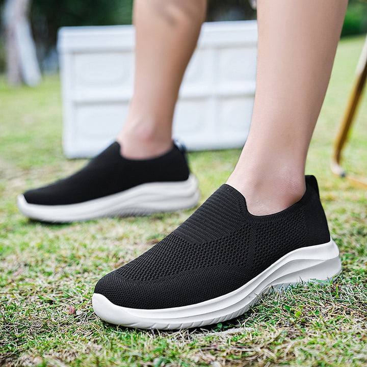 Unisex nan sockenähnlicher Strick-Slipper mit anatomischem Komfortfußbett und flexibler Leichtsohle Drune