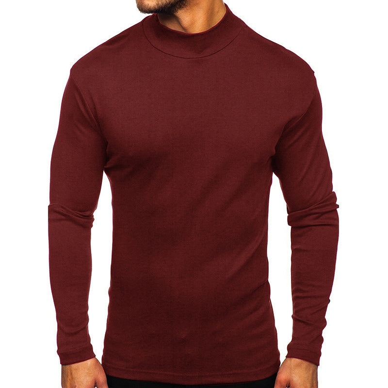 Herren Langarmshirt mit Stehkragen aus hochwertigem Material Drune