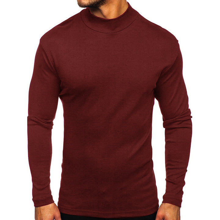 Herren Langarmshirt mit Stehkragen aus hochwertigem Material Drune