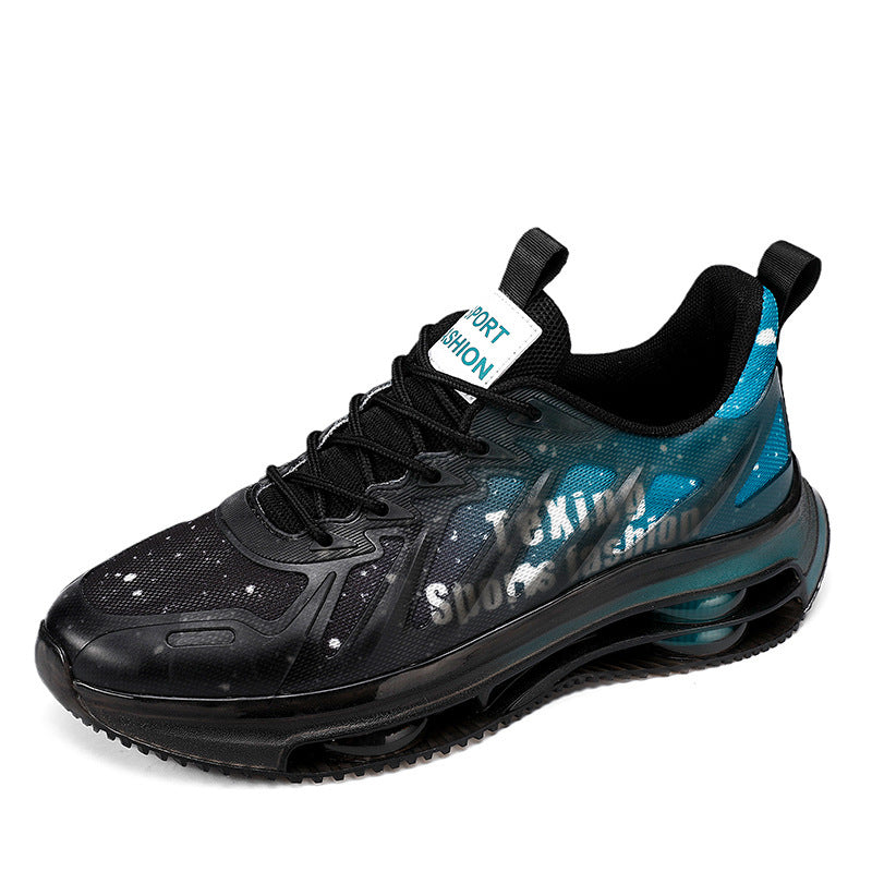 Unisex futuristische luftgepolsterte Sneaker mit transparentem TPU‑Obermaterial und sichtbarer Hohlkern‑Plateausohle Drune