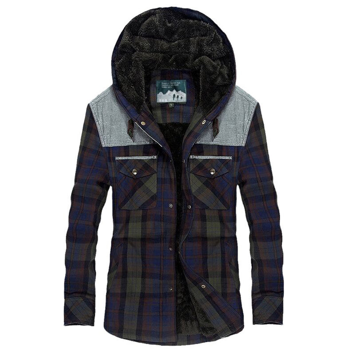 Herren Flanellhemdjacke mit Teddyfutter Drune