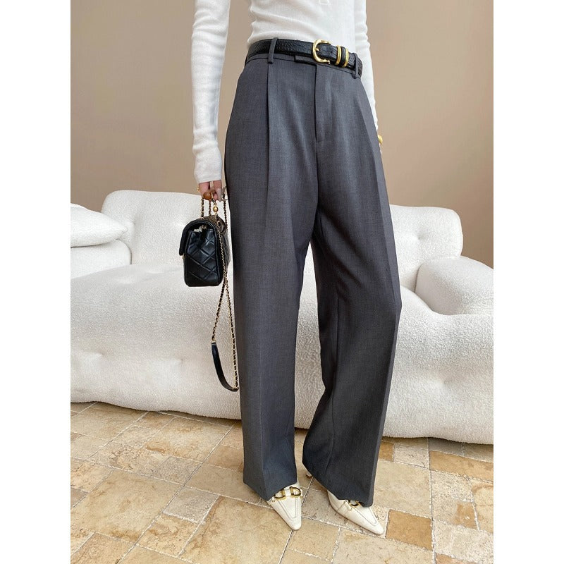 Damen lässige Hemdbluse mit Button-Down-Kragen und eleganten Details Drune