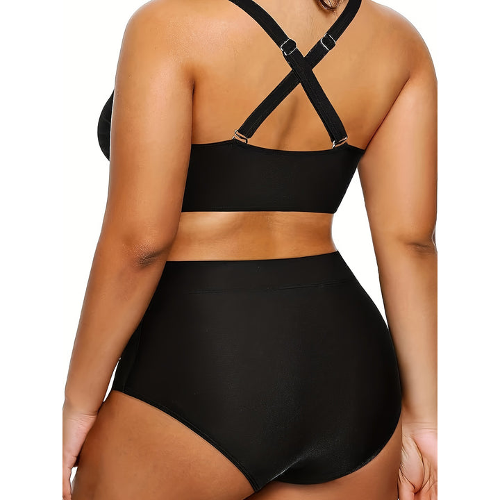 Damen Hochtailliertes Bikini-Set mit modischem Cut-Out Drune