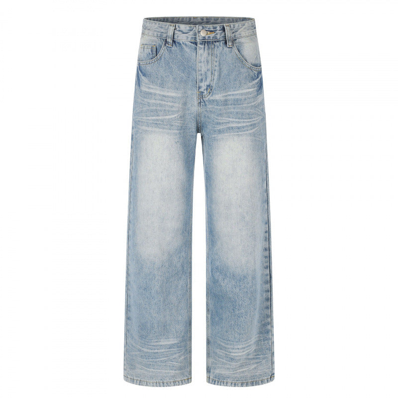 Damen Kurz geschnittene High‑Waist Culotte-Jeans mit weitem Bein, Retro‑Wash und softer Denimqualität Drune