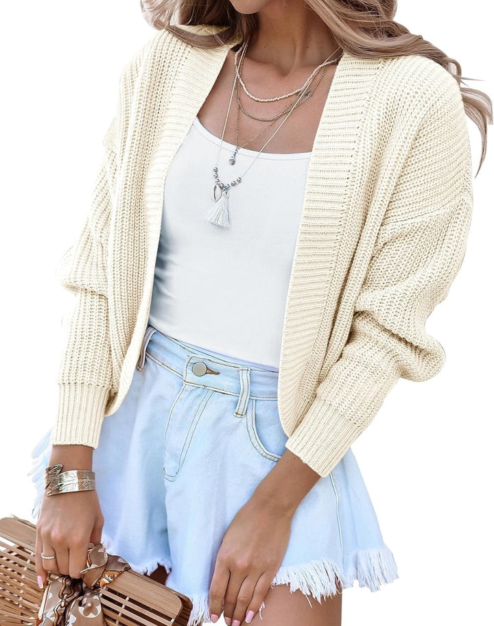Damen Lässig gestrickte Cardigan mit offenem Schnitt und gemütlichem Design Drune