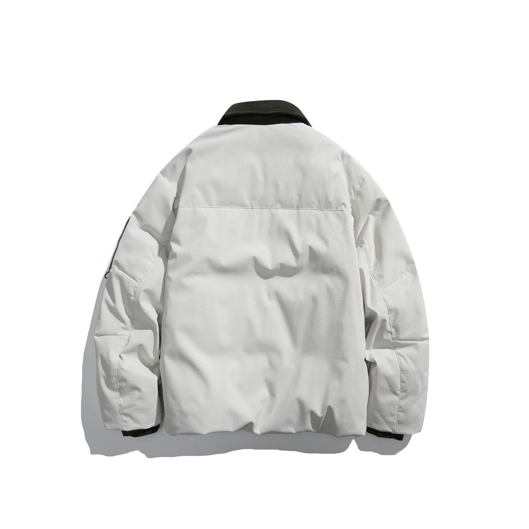 Herren Isolierte Fieldjacke im Workwear-Stil mit Cordkragen, Ellenbogen-Patches und aufgesetzten Taschen Drune