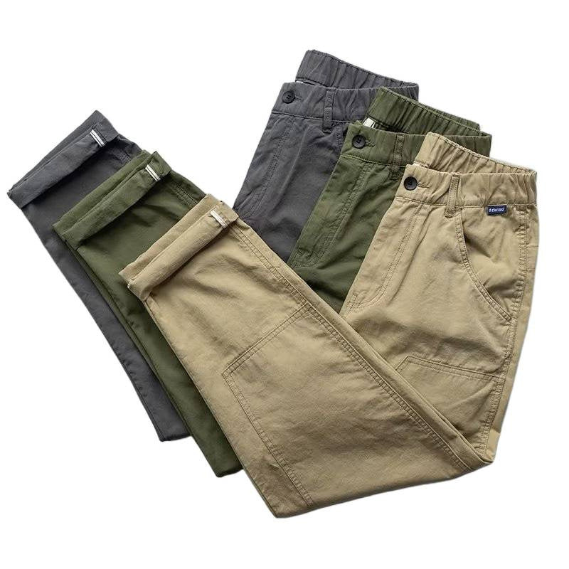 Herren Bequeme Cargohose mit Gummibund und praktischen Taschen Drune