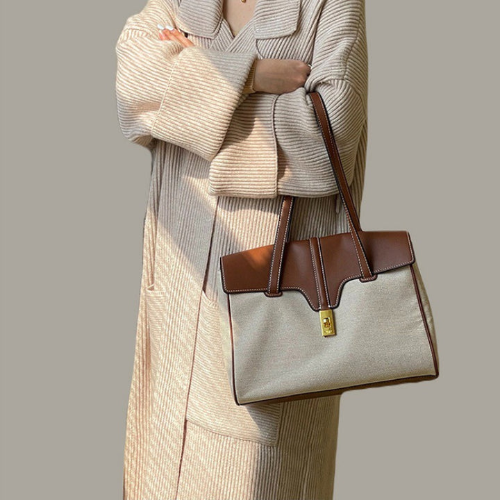 Damen Modische Langstrickjacke mit großzügigen Taschen und lässigem Schnitt Drune
