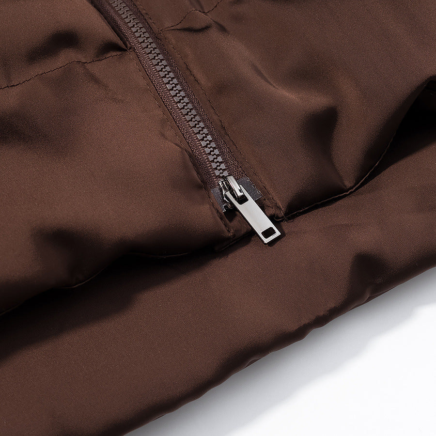 Damen Wärmende Kurz-Steppjacke mit Oversize-Kragen und 2‑Wege‑Reißverschluss Drune