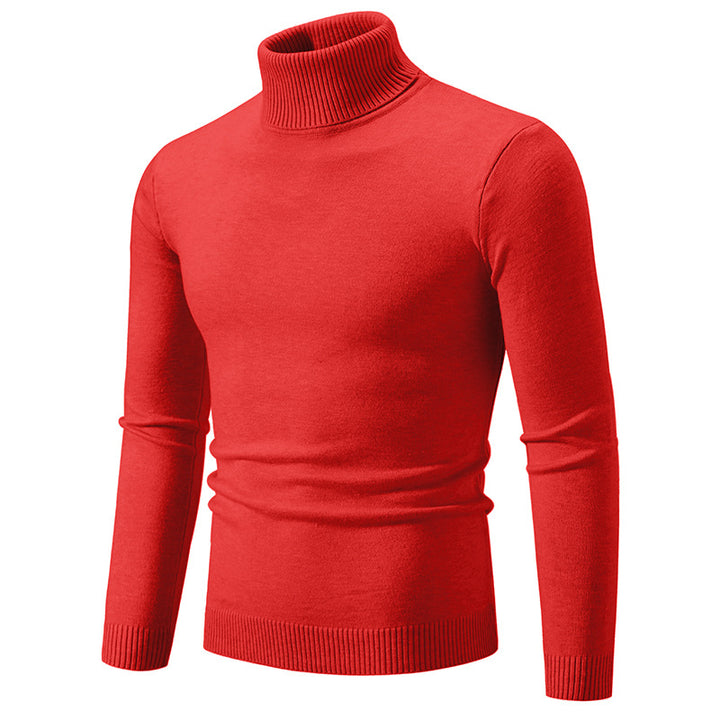 Herren nan Slim-Fit Rollkragenpullover aus Feinstrick mit geripptem Stehkragen und elastischem Bund Drune