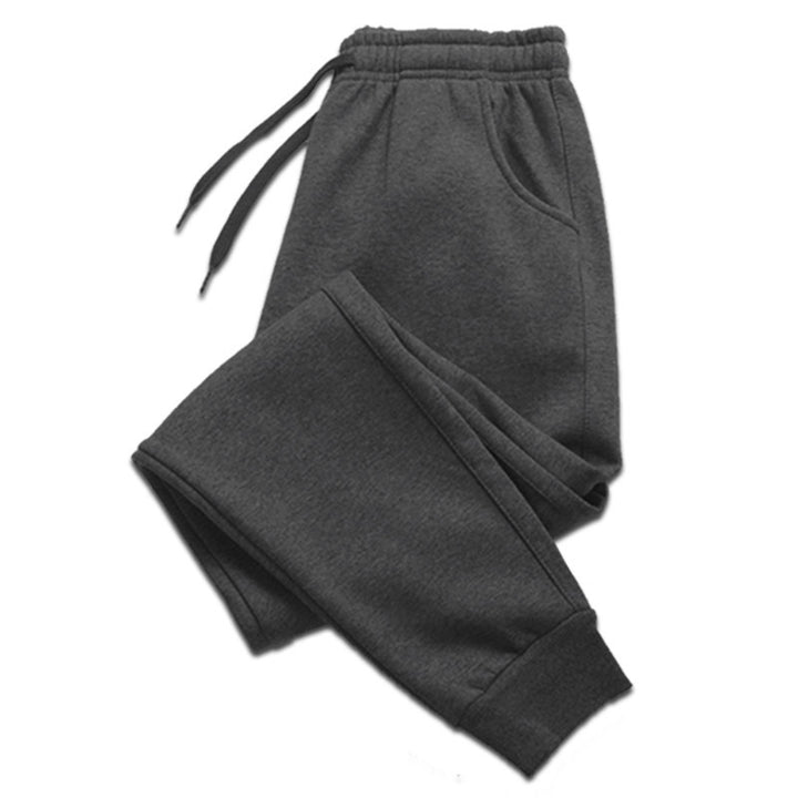 Unisex nan athleisure Jogginghose mit innen angerautem Fleece, elastischem Kordelbund und gerippten Knöchelabschlüssen Drune