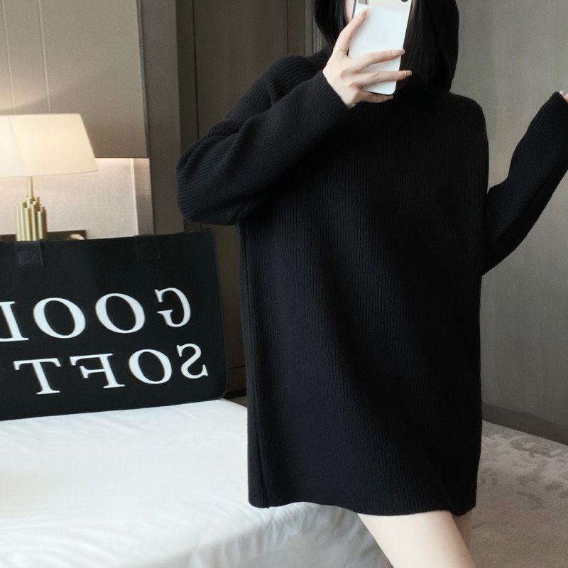 Damen Strickkleid mit Kapuze und lässigem Schnitt Drune