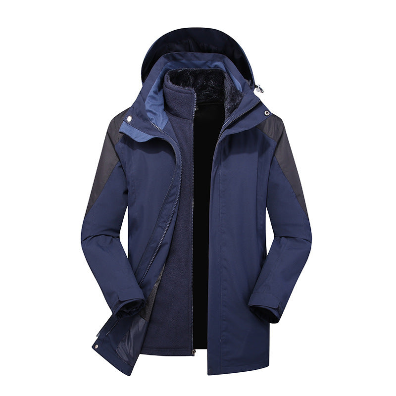 Damen Modulare Softshell-Regenjacke mit herausnehmbarer Fleece-Innenjacke und verstellbarer Kapuze Drune