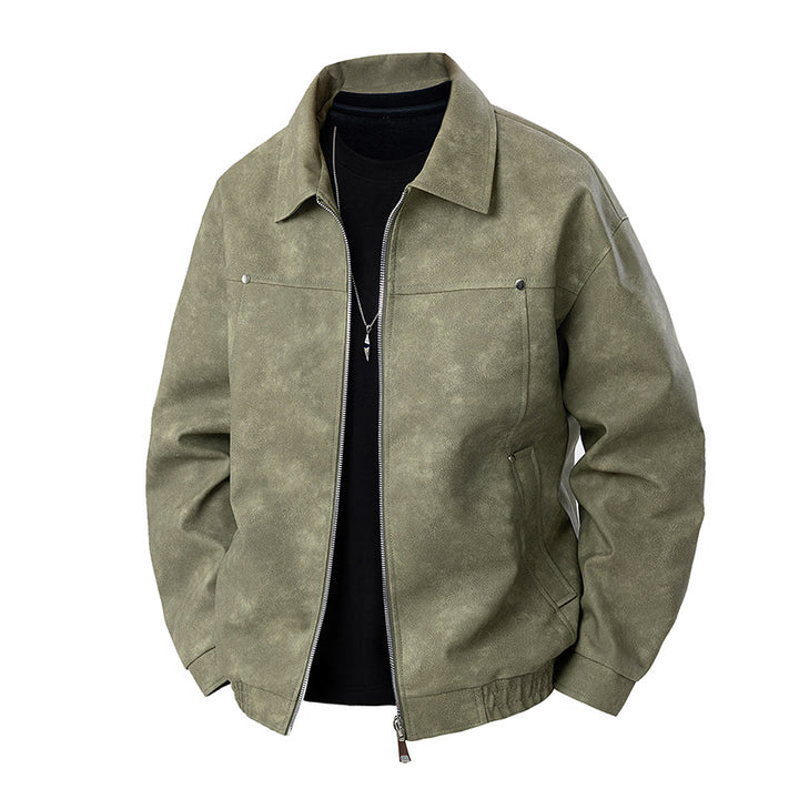 Herren Modische Wildlederjacke Drune