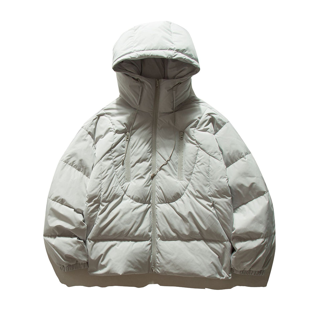 Damen Oversize gesteppte Kapuzenjacke mit voluminöser Thermowattierung Drune