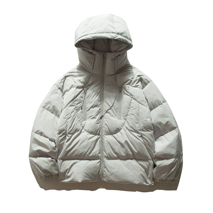 Damen Oversize gesteppte Kapuzenjacke mit voluminöser Thermowattierung Drune
