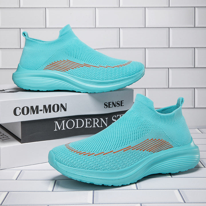 Herren nan sockenähnliche Strick-Sneaker mit nahtlosem Obermaterial und stoßdämpfender Sohle Drune