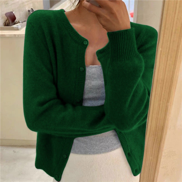 Damen kuschelige Strickjacke Drune