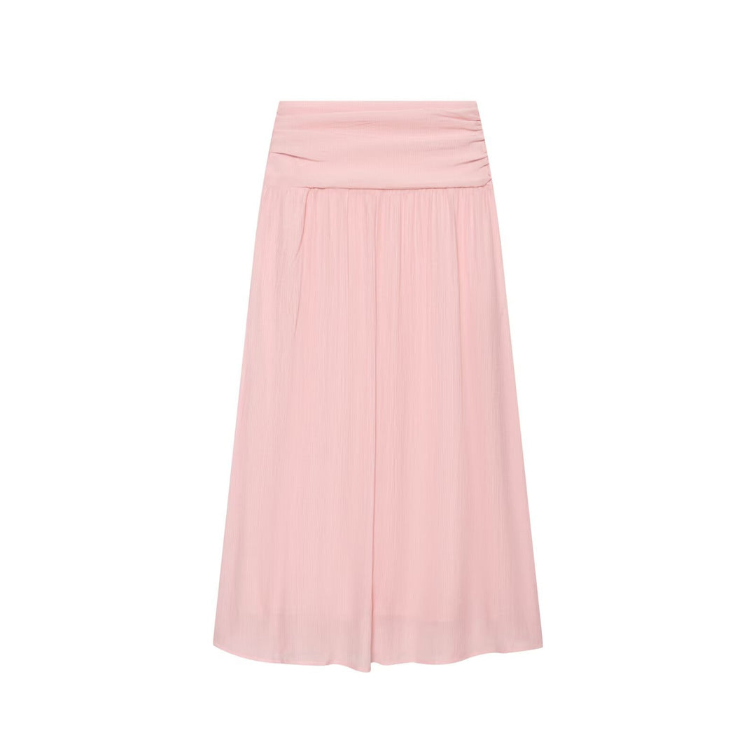 Damen Leichtes plissiertes Crop-Top mit Rüschenkragen und Kordelzug Drune