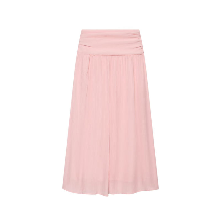Damen Leichtes plissiertes Crop-Top mit Rüschenkragen und Kordelzug Drune