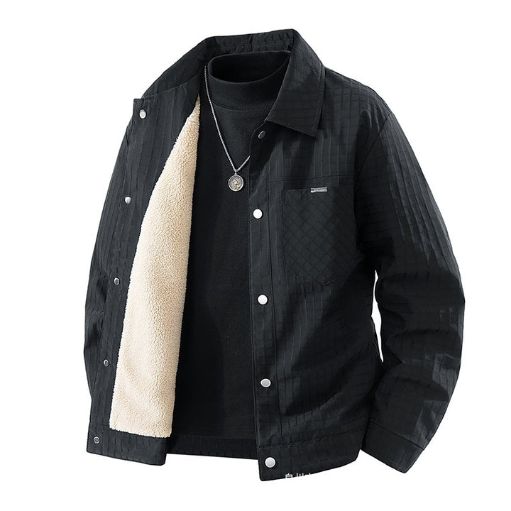 Herren Modische Fleecejacke mit gesteppter Außenstruktur Drune