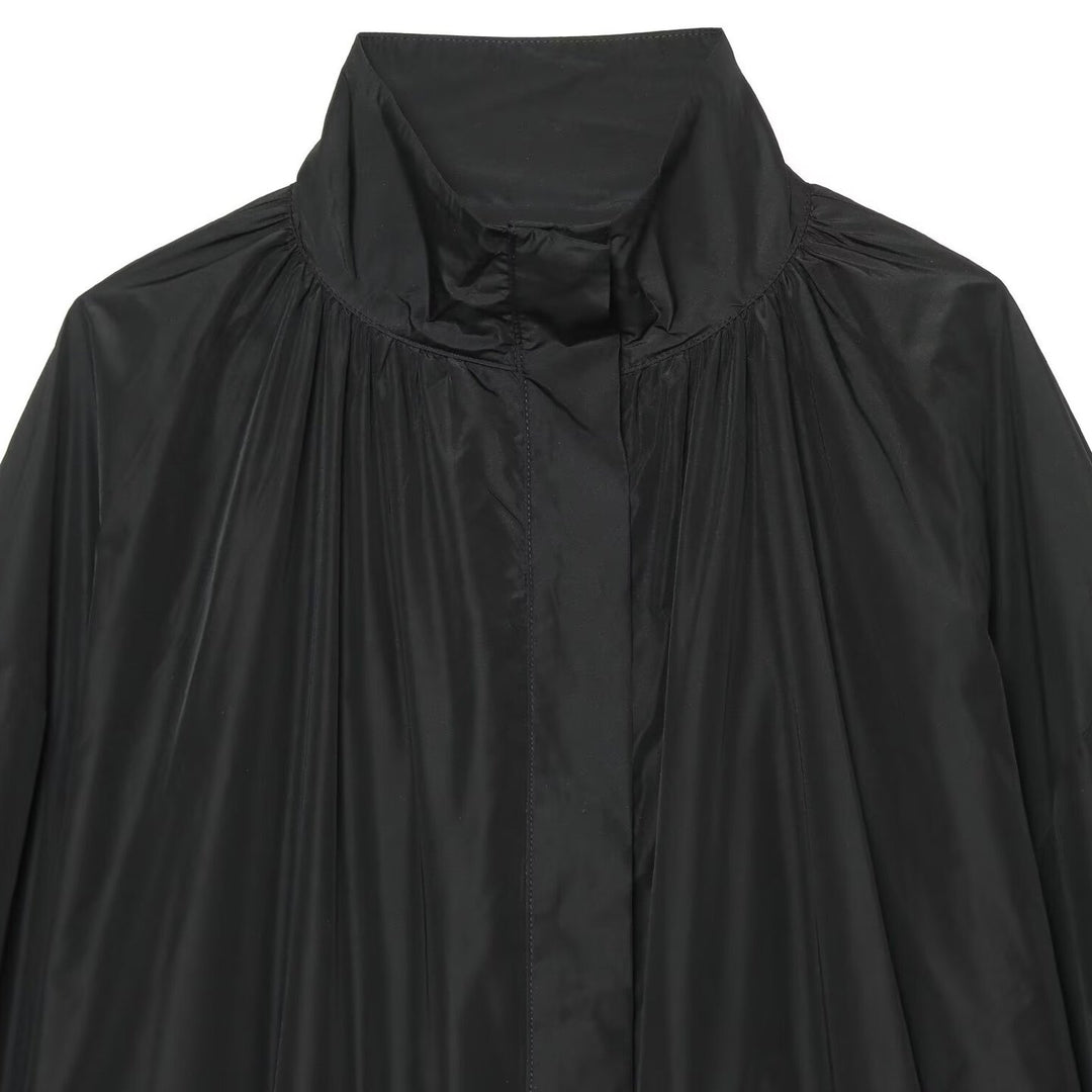 Damen Leichte wasserabweisende Oversize Windjacke mit Stehkragen Drune