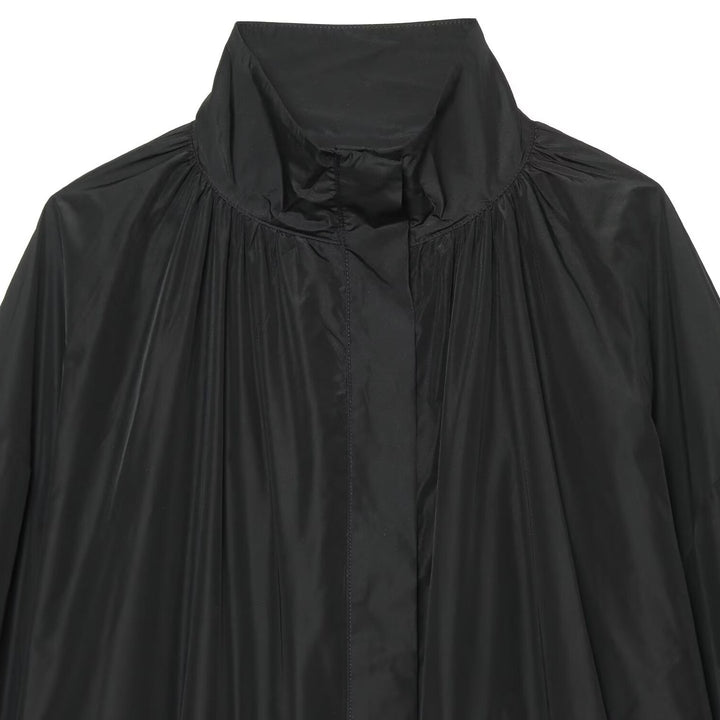 Damen Leichte wasserabweisende Oversize Windjacke mit Stehkragen Drune