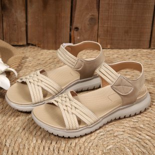 Damen Freizeit-Sandalen mit geflochtenem Riemendesign und komfortabler Fußbettung Drune