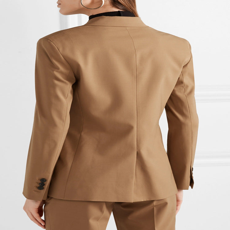 Damen Maßgeschneiderter Zweiteiliger Blazer‑Hosenanzug im schlanken Tailoring Drune