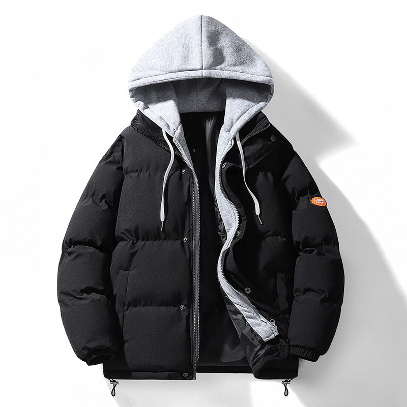Herren Zweilagige Pufferjacke mit integrierter Kapuzen‑Sweatlage und Thermofutter Drune