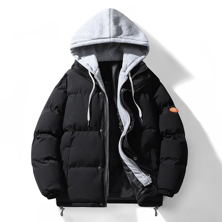 Herren Zweilagige Pufferjacke mit integrierter Kapuzen‑Sweatlage und Thermofutter Drune