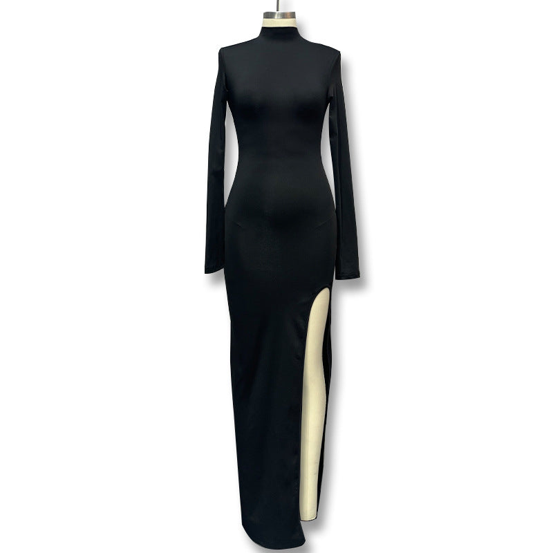 Damen Elegantes Rückenausschnitt Abendkleid Drune