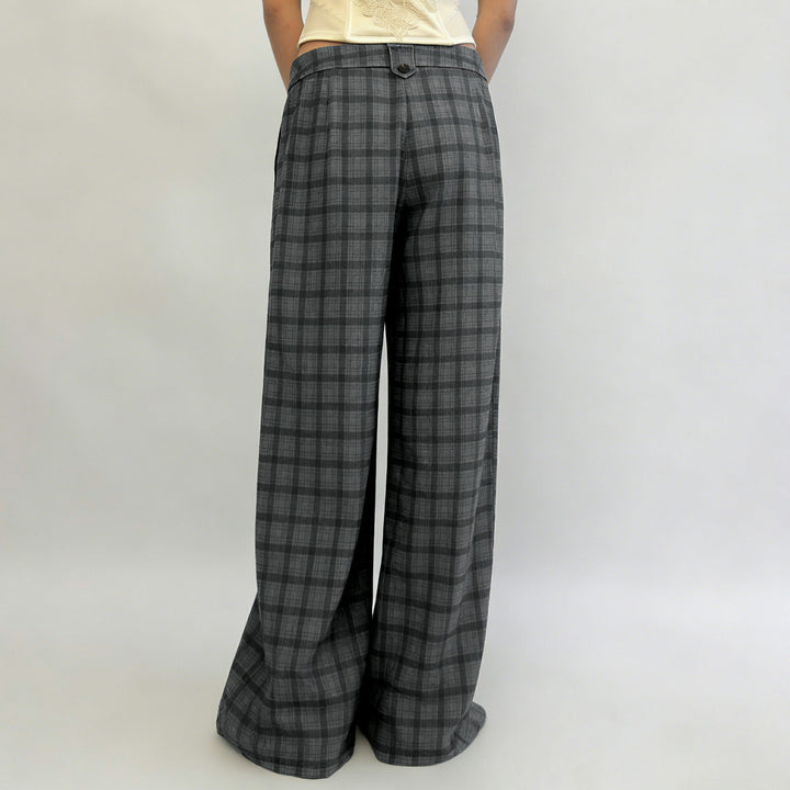 Damen Karohose mit weitem Schnitt und durchdachten Details Drune