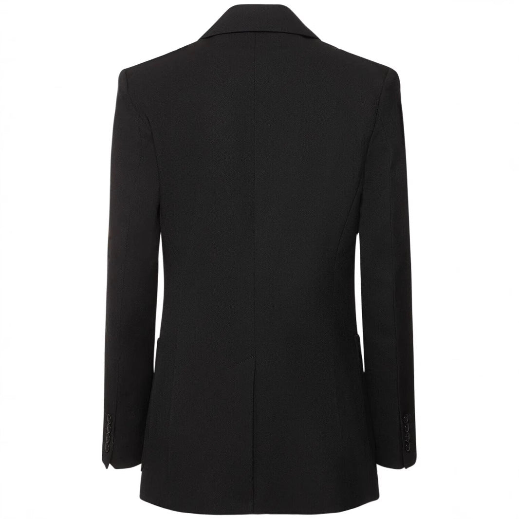 Damen Zweiteiliges Hosenanzug-Set im präzisen Tailoring mit weitem Schlag und schmaler Schulter Drune