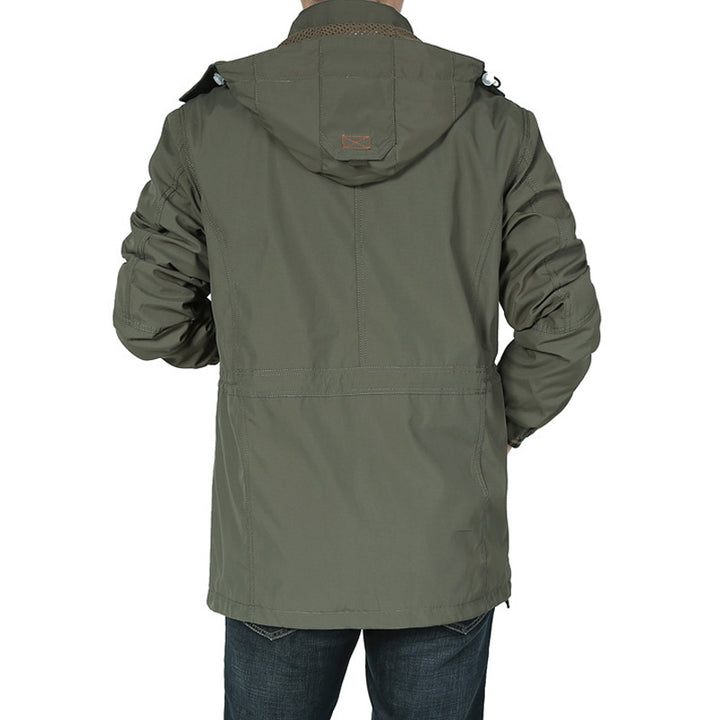 Herren Praktische Übergangsjacke mit Multifunktionalen Taschen Drune