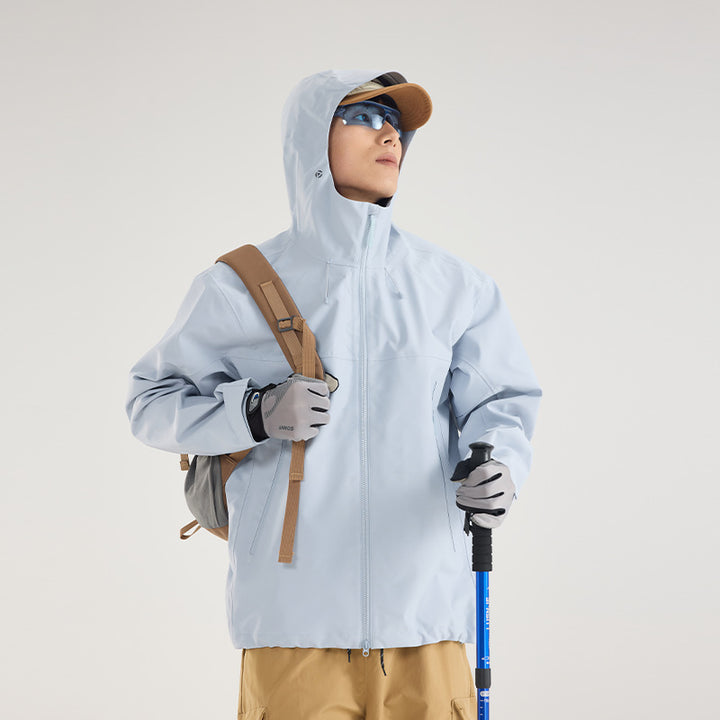 Herren Wasserdichte Softshell-Outdoorjacke mit verstellbarer Kapuze und atmungsaktiver Membran Drune