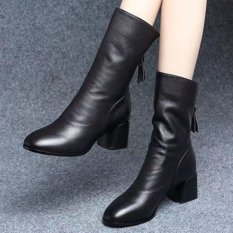 Drune | Luxuriöse Vegane Lederstiefeletten Mit Reißverschluss