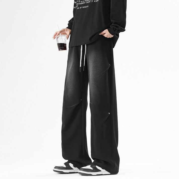Herren Weite Baggy-Sweathose mit Kordelzug und elastischem Beinabschluss Drune