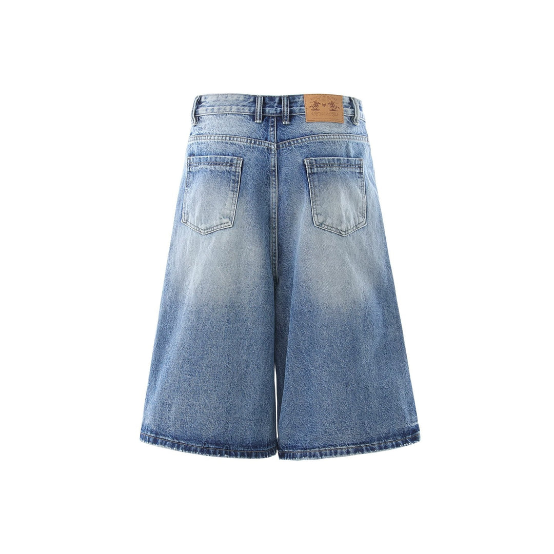 Damen Trendige Jeans-Shorts mit weitem Schnitt Drune