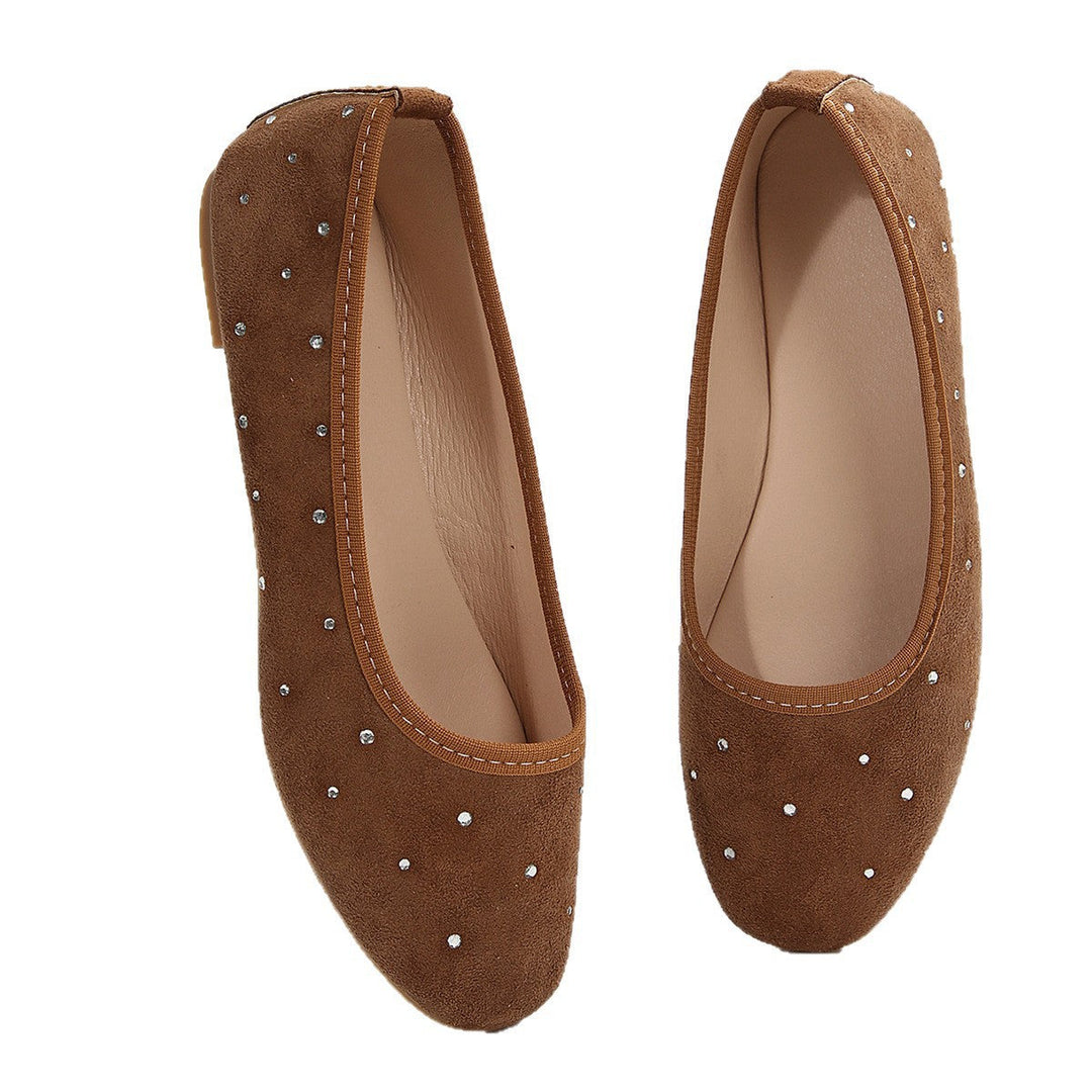 Damen Elegante und funkelnde Ballerinas Drune