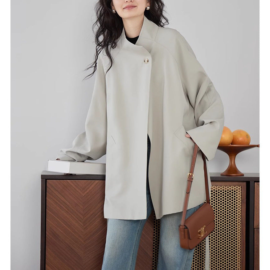 Damen Weit geschnittene Jacke mit modernen Details Drune