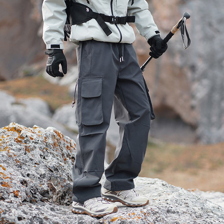 Herren Technische Outdoor-Cargohose mit Multifunktionstaschen und Stretcheinsätzen Drune