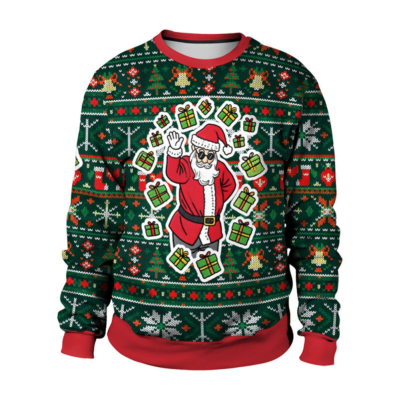 Damen Lustiger Pullover mit Weihnachtsmotiven Drune