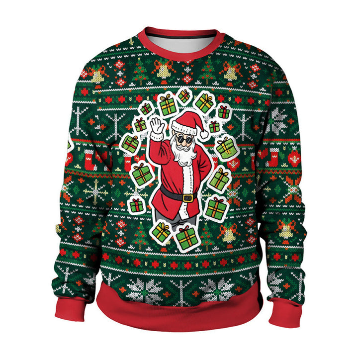 Damen Lustiger Pullover mit Weihnachtsmotiven Drune