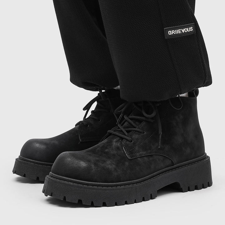 Herren Schnür-Boots im Combat‑Stil mit markanter Profilsohle Drune